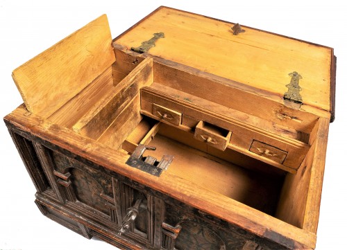 Antiquités - Miniature chest- Jewelry box 18th century